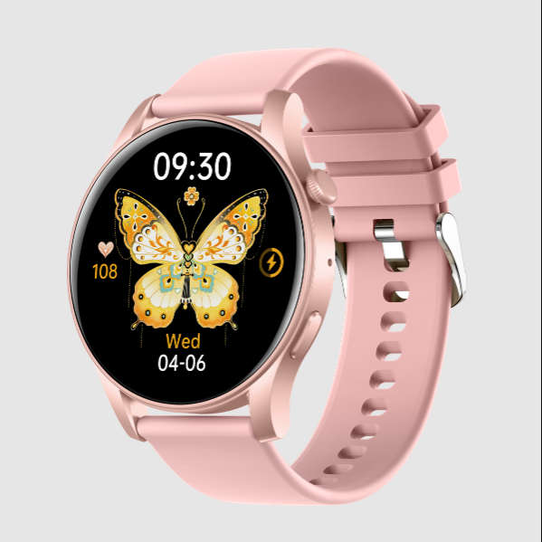 BezosMax KC88 Smart Watch Android/iPhone Fitness AI Assistant Sport Tracker - Pink
