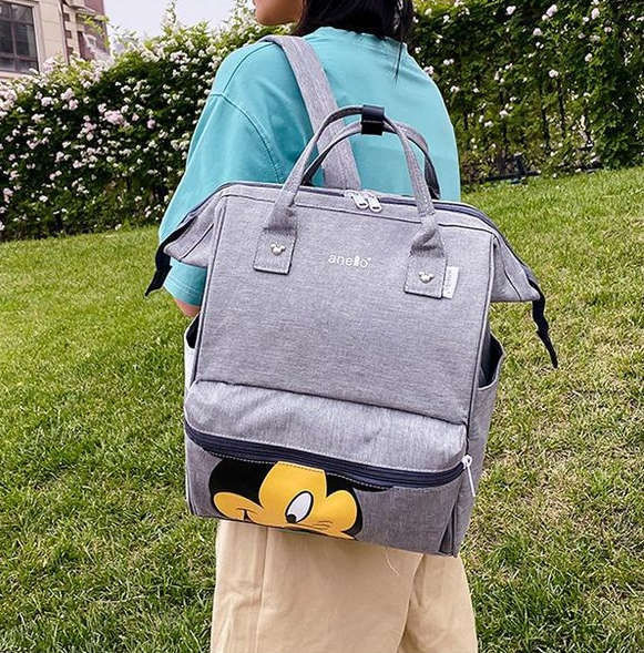 Bagl Mommy Bag Shoulder Portable Multifunctional Mother And Baby Backpack - Grey