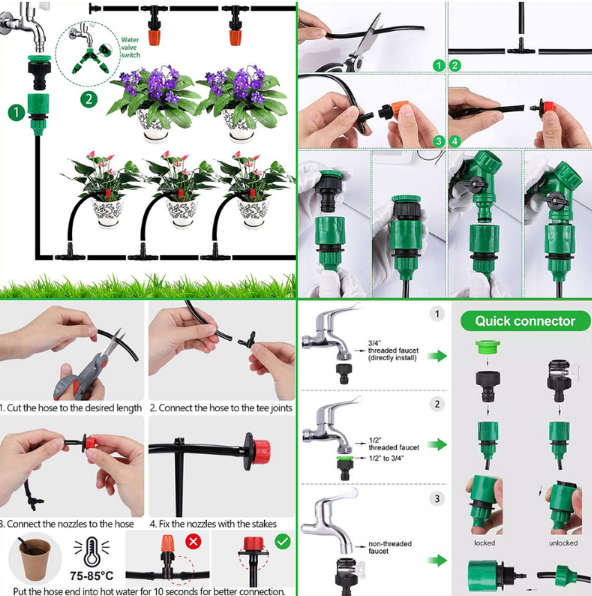 Professional Garden Drip Irrigation System Combination Set BD-181