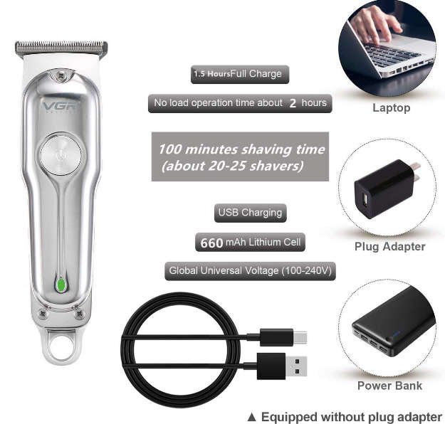 VGR V-071 Cordless Professional Waterproof Hair Clipper Groomer Kit