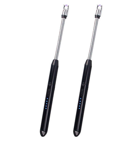 AICOM - 2PCS Rechargeable Electric Arc Lighters without Gas and Flame
