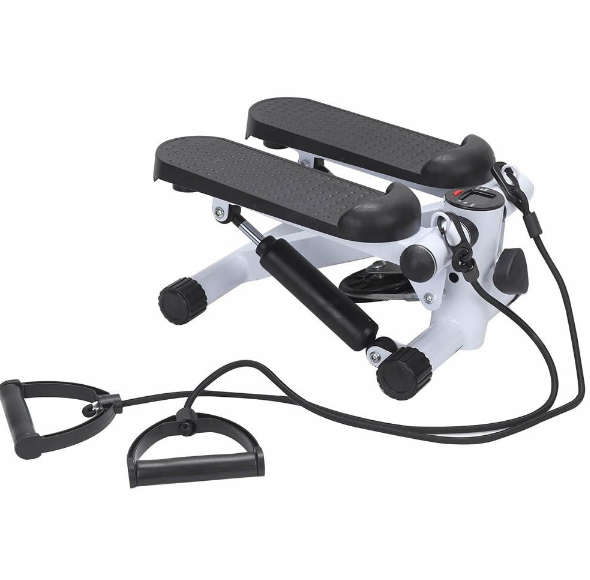 Adjustable Mini Stepper Fitness Swing With Training Tapes And LCD Display