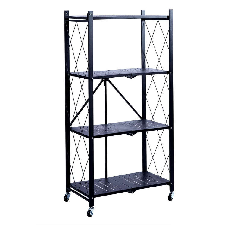 Foldable Storage Shelf Bookshelf Standing Shelves Organizer