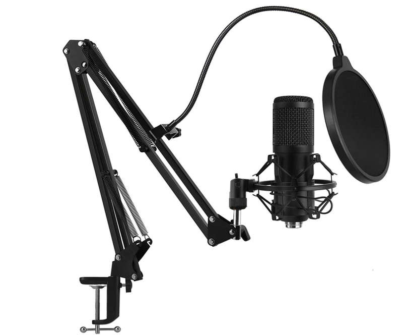 Studio Recording Condenser Microphone Kit for Network Broadcasting BM8W