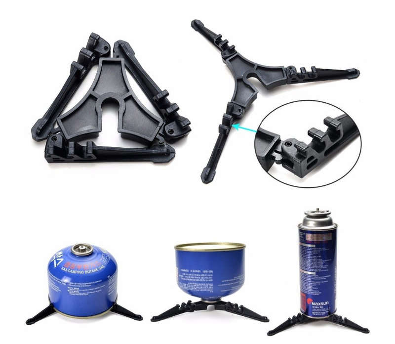 Camping Cookware Sets Mini Gas Stove With Stand Fork Spoon Knife