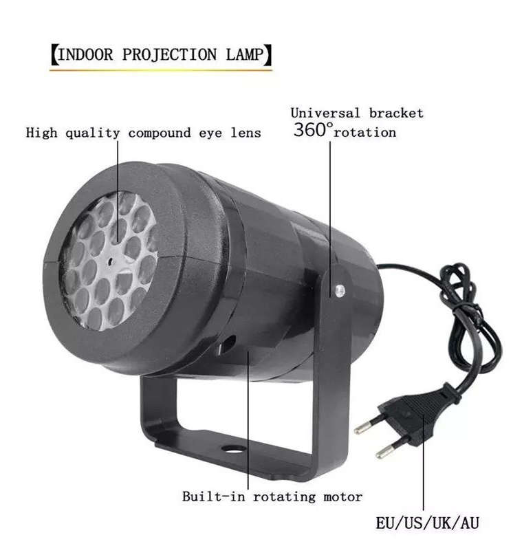 16 Patterns Christmas Projection LED Light-MRUL