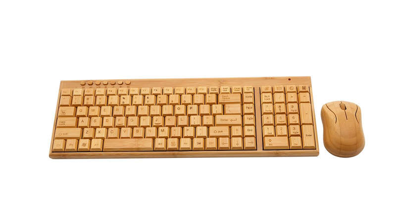 Bamboo Wireless Keyboard and Mouse Combo