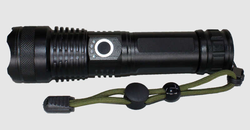 9000 Lumen Rechargeable Tactical Waterproof Aluminum Torch - 5 Light Modes