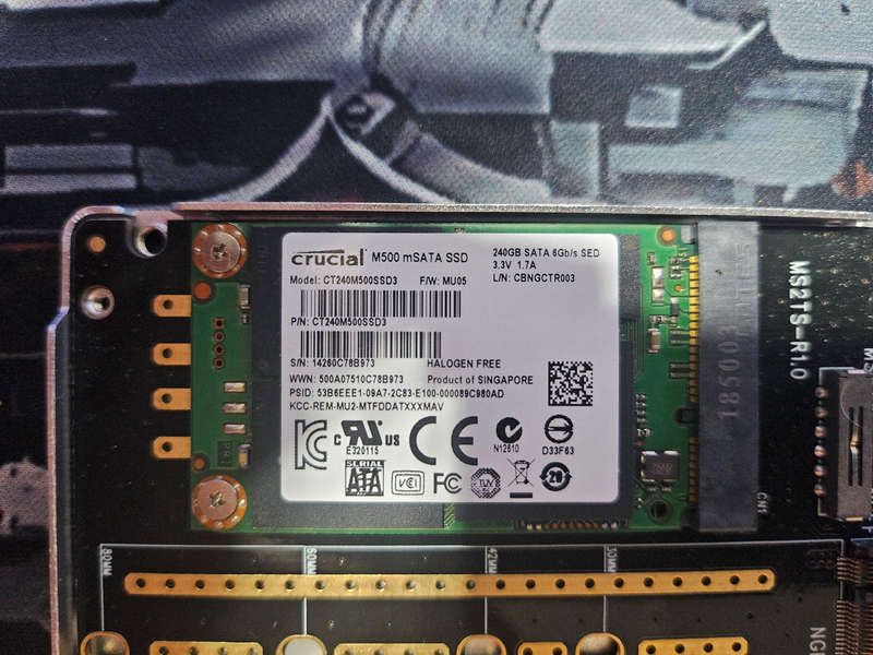 Crucial M500 MSata 240GB SSD