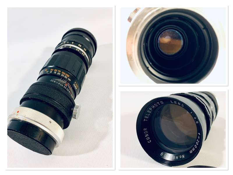 Vintage Minolta SR-7 SLR 35mm Film Camera with Accessories and Protective Case