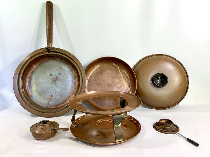 Vintage Copper Chafing Dish Set