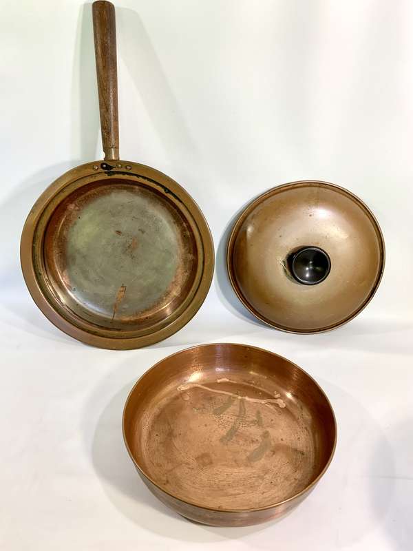 Vintage Copper Chafing Dish Set