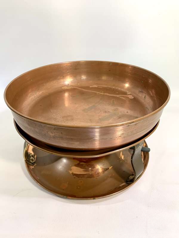 Vintage Copper Chafing Dish Set