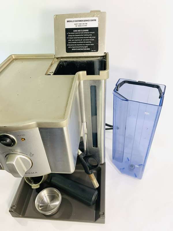 Breville Cafe Roma Espresso Coffee Machine (Works - Needs Drip Tray)