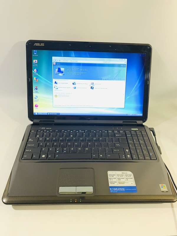 Asus Laptop running Windows Vista