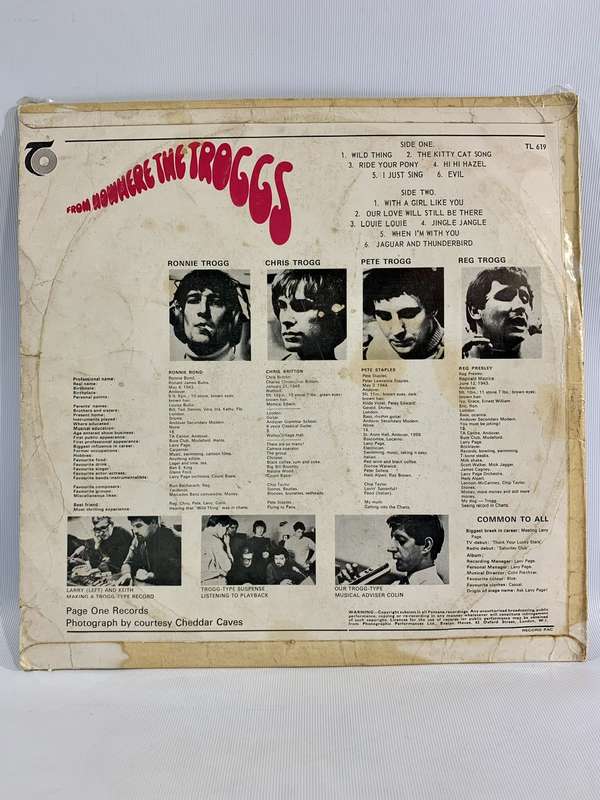 Vinyl Record LP: The Troggs - From Nowhere