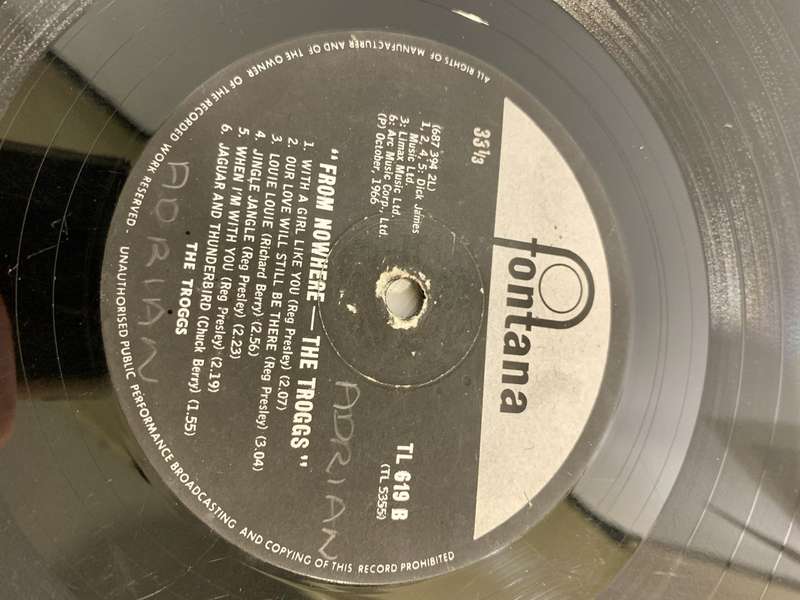Vinyl Record LP: The Troggs - From Nowhere