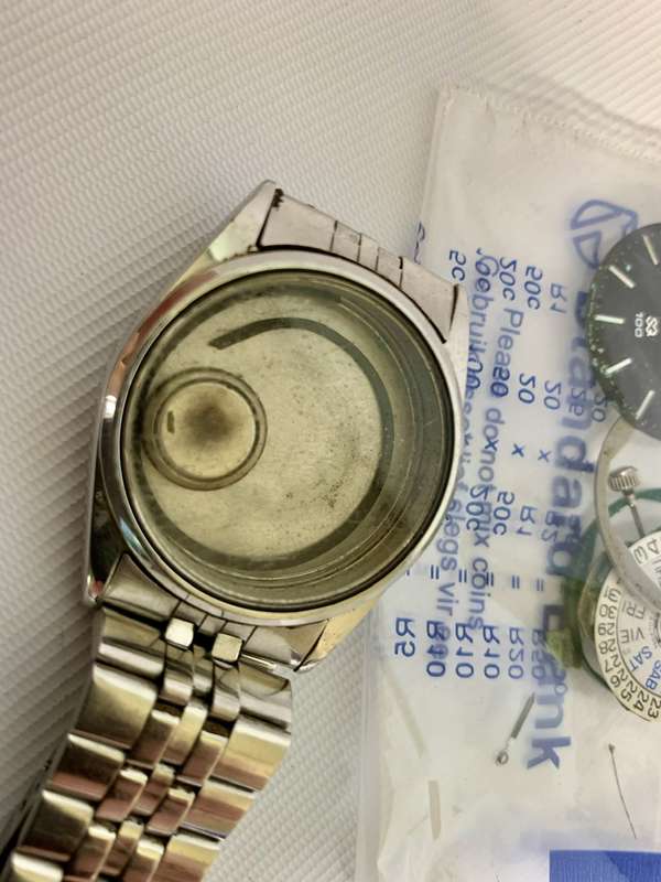 Replica Mens Seiko 5 25 Jewels Watch with Golden Anchor Automatic Movement