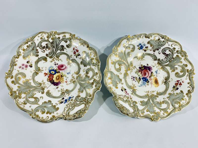 2 x Highly Collectible Antique H&R Daniel Serving Bowls (Circa 1830)