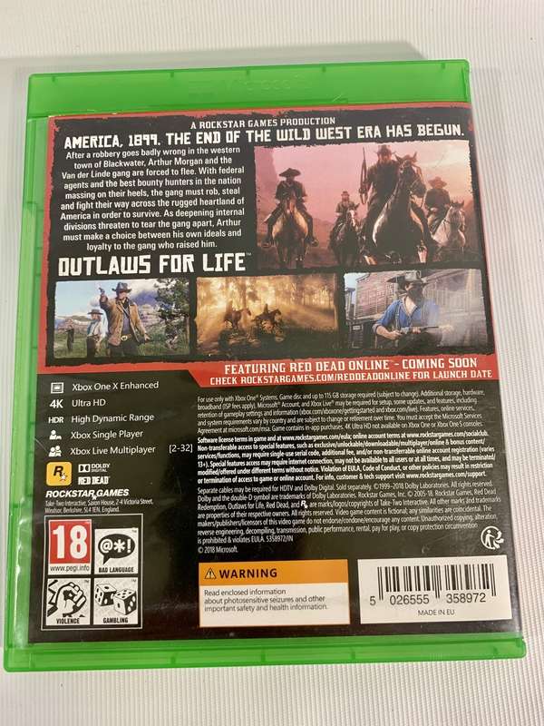 Xbox One Red Dead Redemption 2 - 4K UHD and HDR