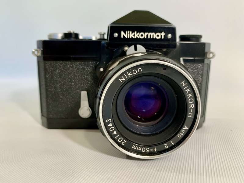 Nikon Nikkormat F1 SLR 35mm Film Camera with Nikkor-H Auto 1:2 50mm Lens
