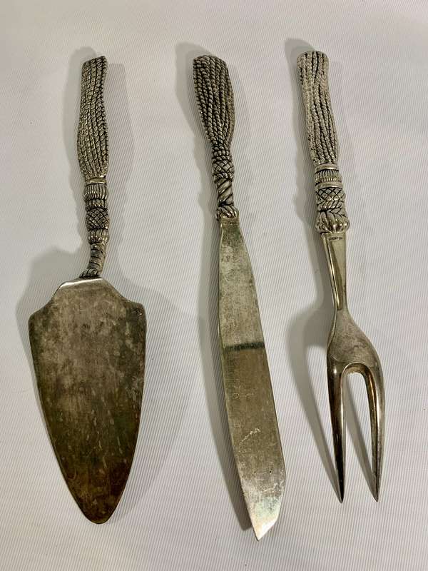 3 x Silea Silver Plated Serving Utensils