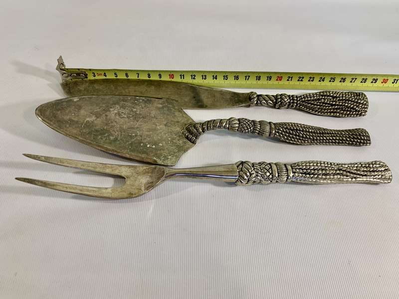 3 x Silea Silver Plated Serving Utensils
