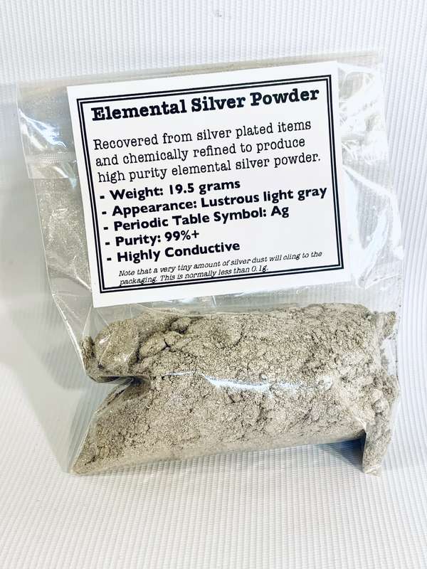 Chemically Refined Silver (Ag) 99 Purity (just under 20 grams)