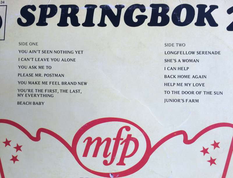 Springbok Hit Parade 20 (Vinyl LP) (Cover VG, LP VG)