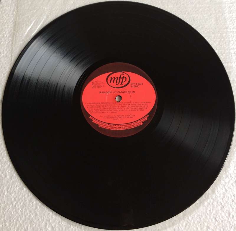 Springbok Hit Parade 20 (Vinyl LP) (Cover VG, LP VG)