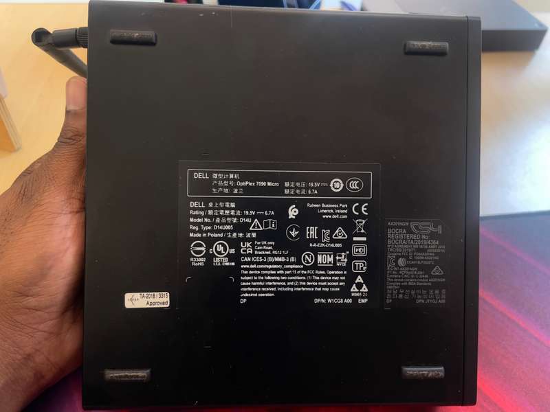 Dell OptiPlex 7090 MFF Micro Form Factor Desktop