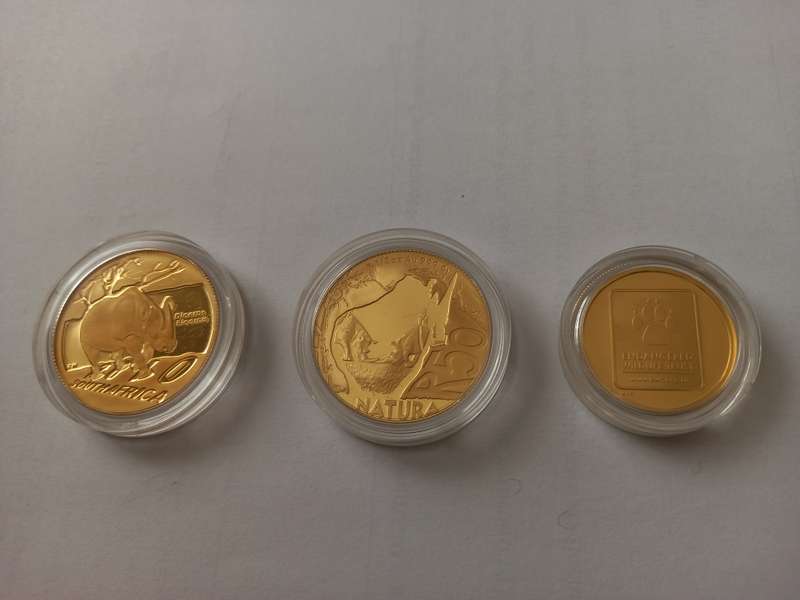 EWT Rhino Gold Coin Set