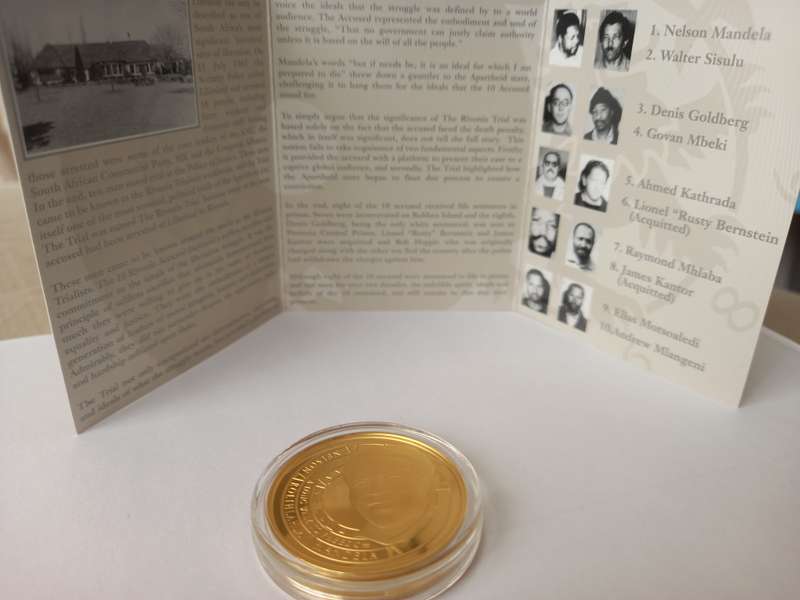 Rivonia Ten 1/2 ounce Proof Gold Coin