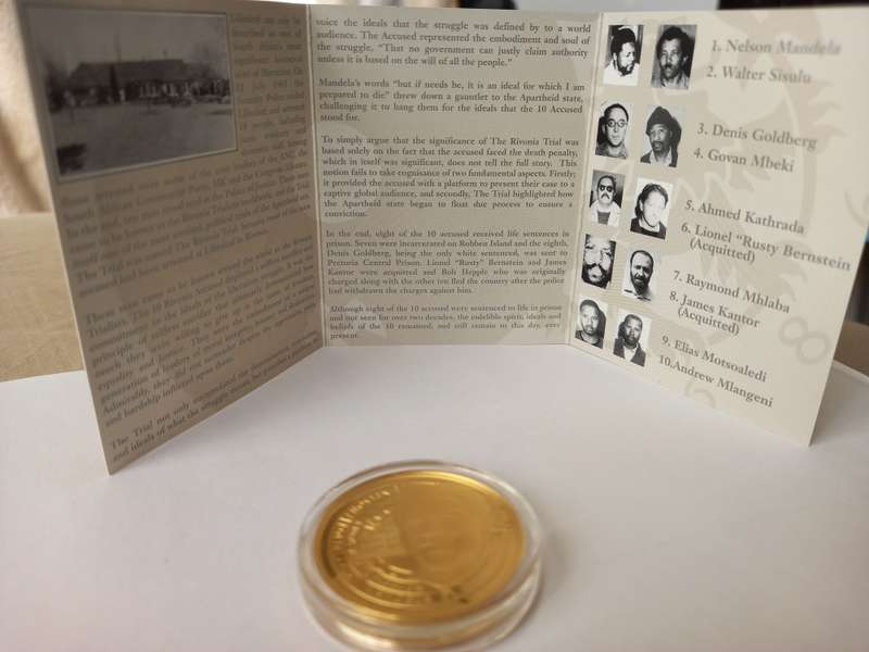 Rivonia Ten 1/2 ounce Proof Gold Coin