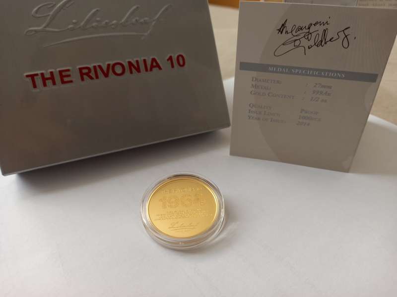 Rivonia Ten 1/2 ounce Proof Gold Coin