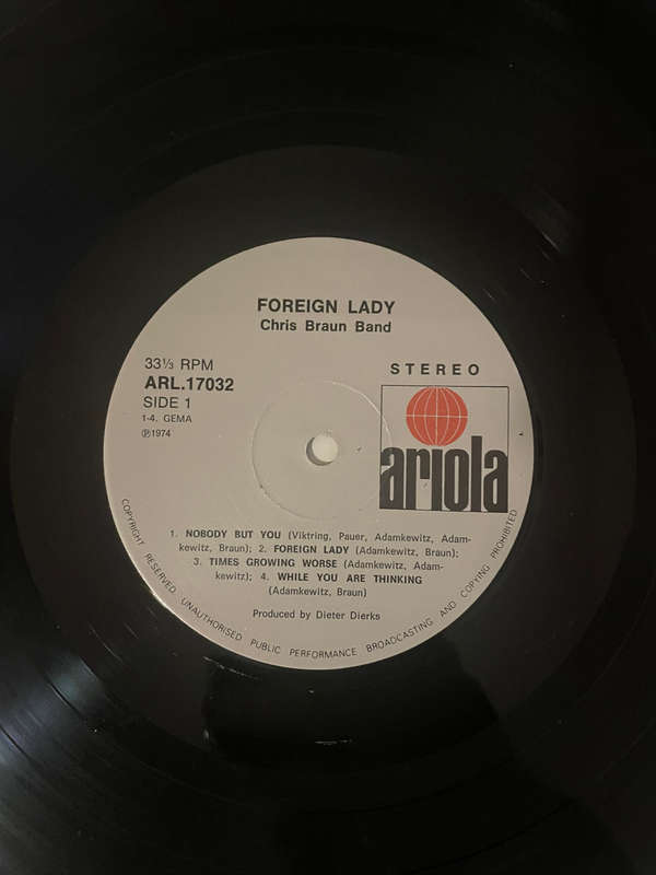 Chris Braun Band - Foreign Lady
