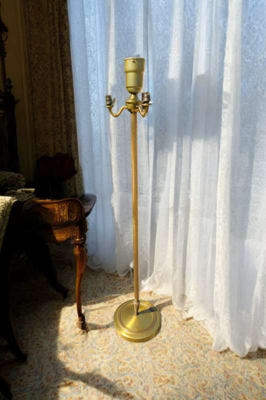 Vintage Brass Style Floor Lamp