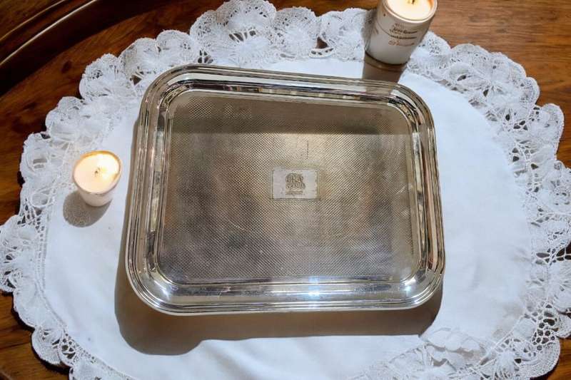 Silver plated tray