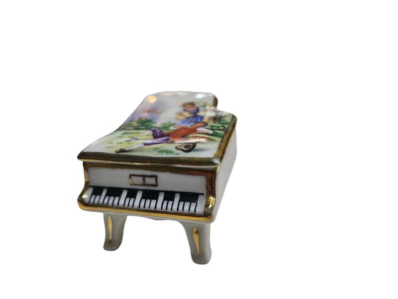 Limoges piano trinket box