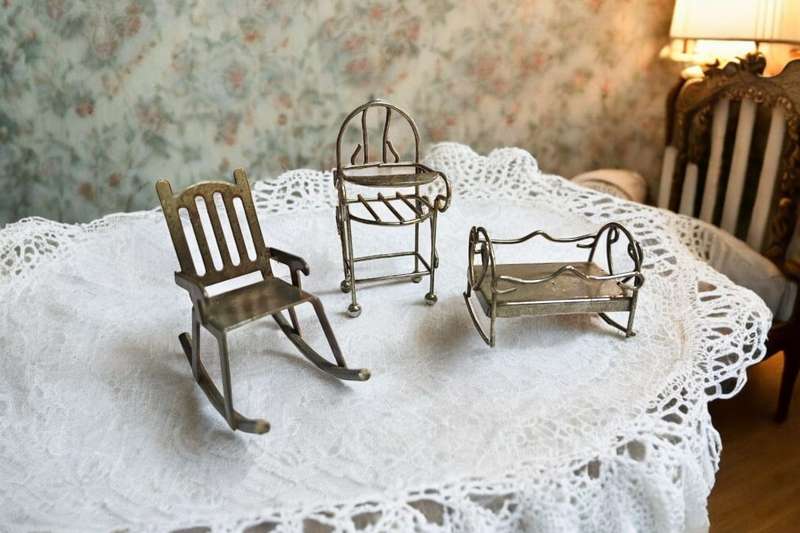 Miniature silver plated Furniture