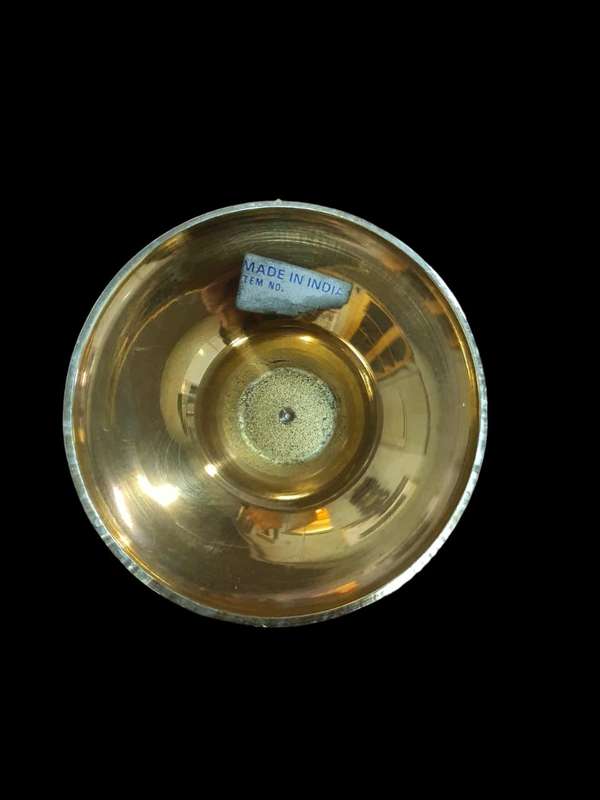 Boho Indian brass vase
