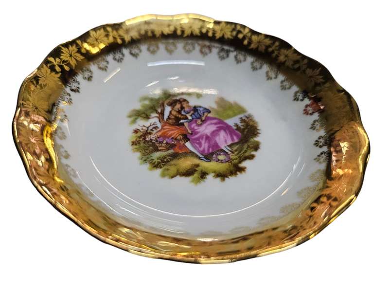 Pair of Limoges plates by Goudeville