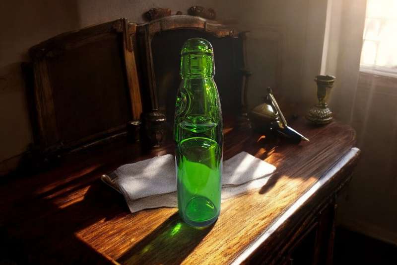 Soda Fountain Bottle with a marble stopper
