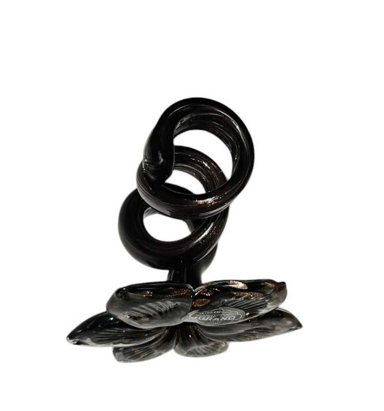 Murano flower candle holder