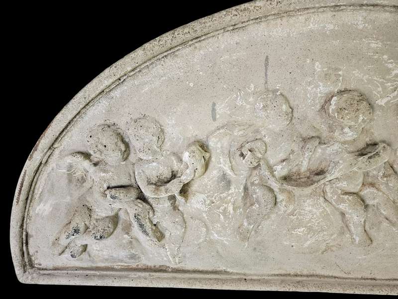 Large Concrete Cherub Wall Hanging