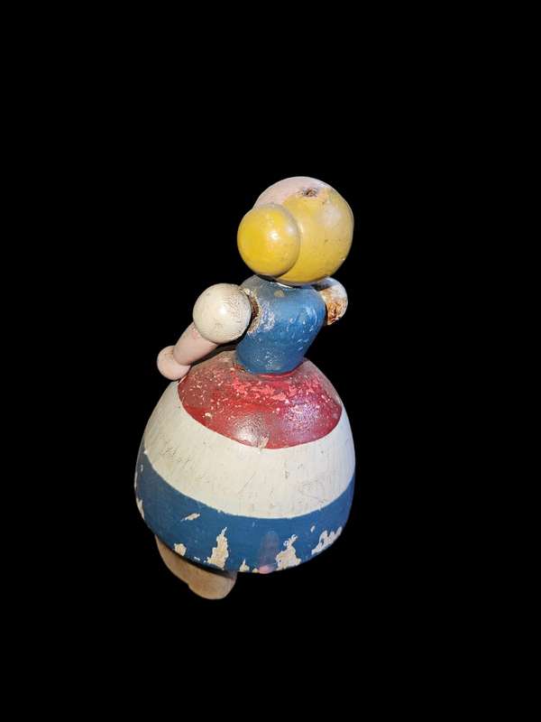 The enchanting charm of Rare vintage doll by Kay Bojesen, measuring 16x8x8cm
