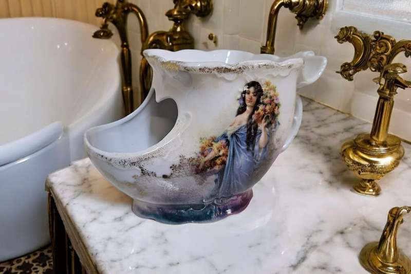 Victorian or Edwardian Shaving Scuttle Mug