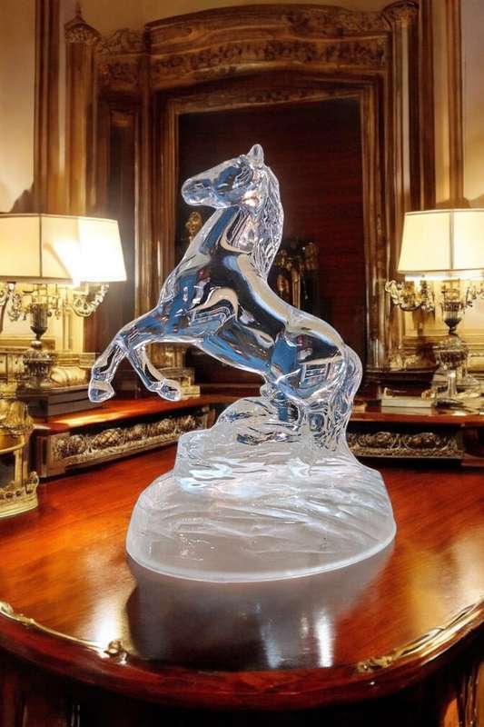 Cristal d'arques Cheval Rearing Horse