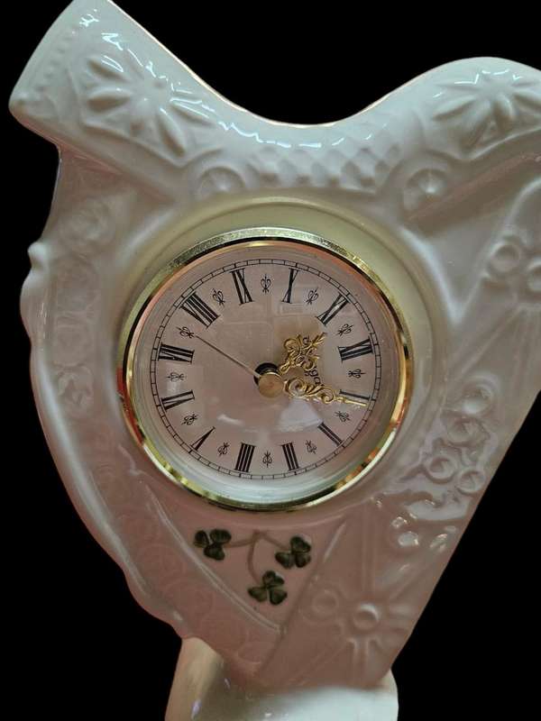 Irish Belleek Porcelain Clock