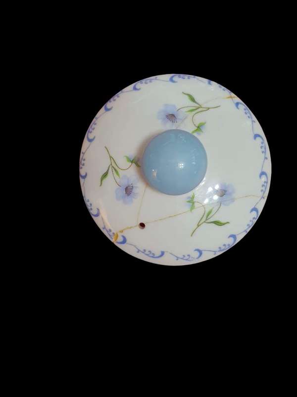 Shelley Blue Rock 13546,  18 PC Tea Set
